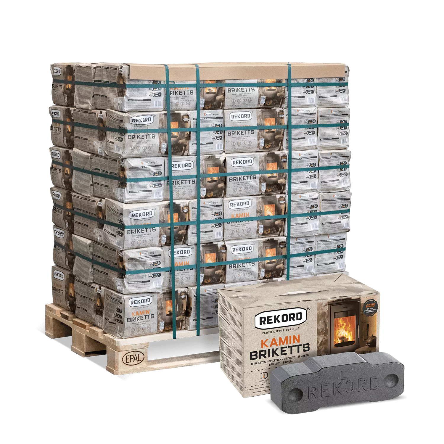 Braunkohlebriketts 90 x 10 kg - Image 1