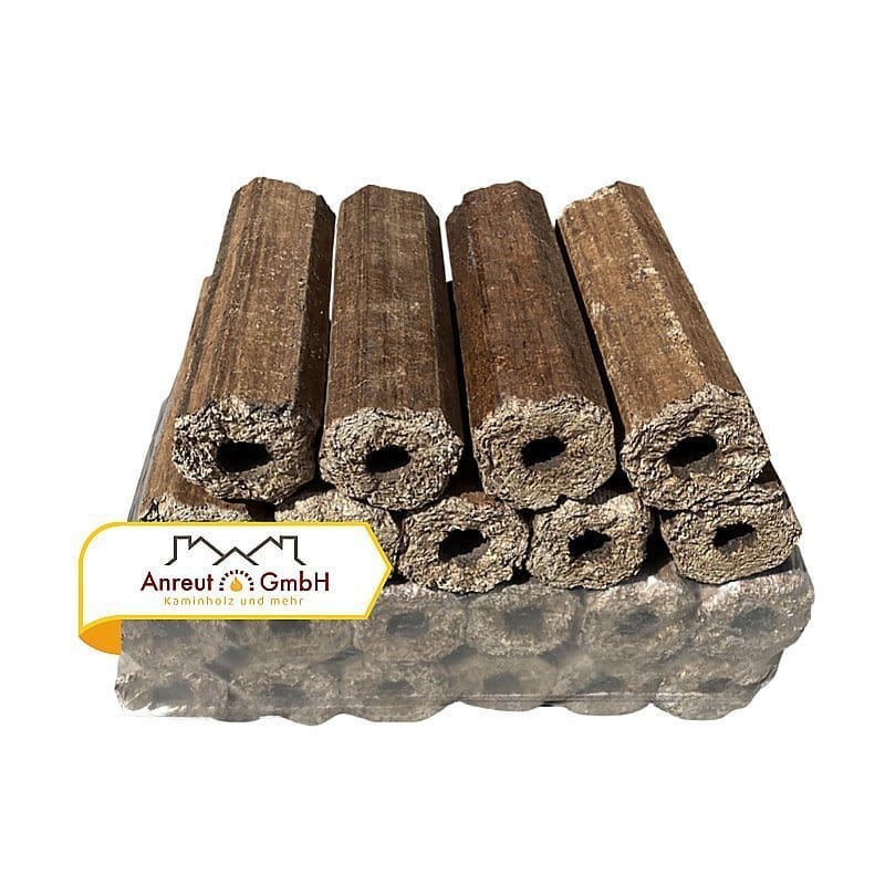 Hartholzbriketts “Pini&Kay” 960kg (6,5 cm X 6,5 cm X 25 cm) - Image 1