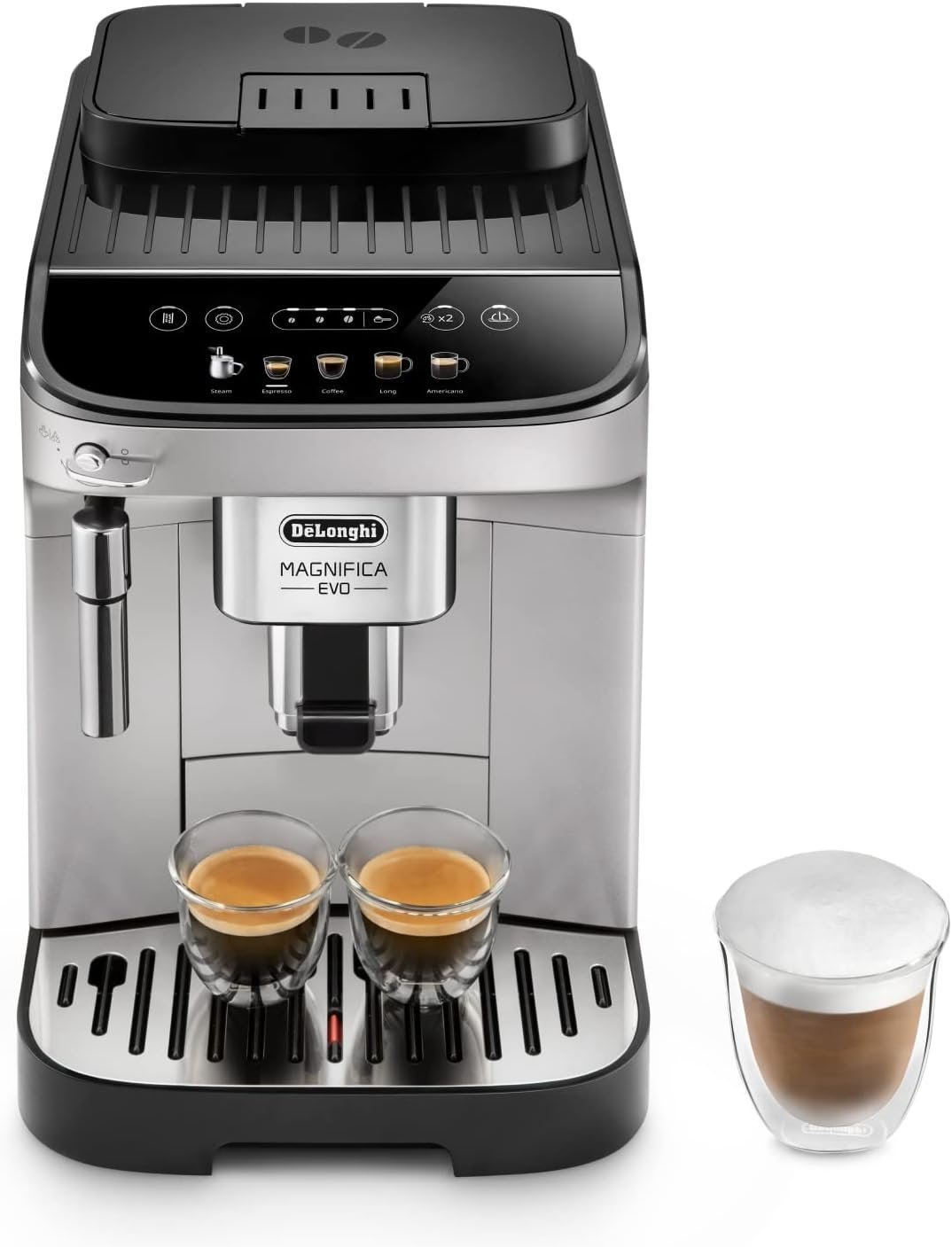 Kaffeevollautomat De’Longhi ECAM292.33.SB Magnifica Evo Silber und Schwarz - Image 1