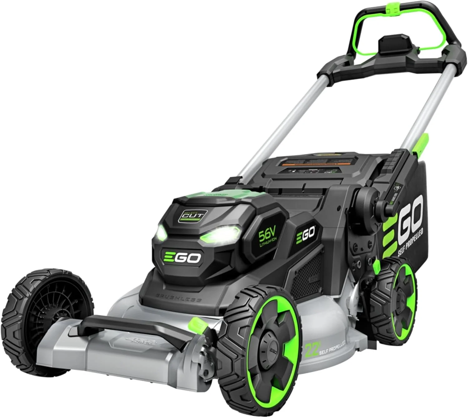 EGO Power+ LM2200SP 22″ Aluminum Deck Select Cut Self-Propelled Lawn Mowers. - Image 1